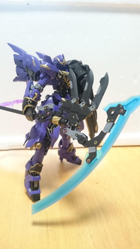 武器の鎌はガンプラ以外から持ってきています。以上です。最後まで見ていただき、ありがとうございました。