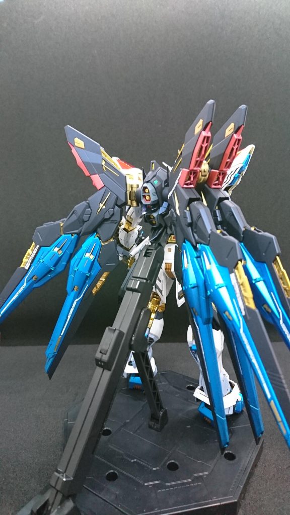 バンダイスピリット公式サイトの完成見本写真の後ろ姿を見て一目惚れ発売日にガンダムベース東京で並んで買って来ました。