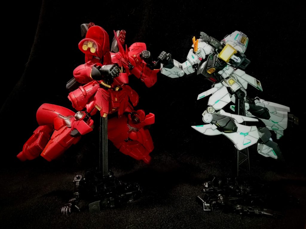 GフレームFA  νガンダム & サザビー–2枚目/制作者：かむ。(kamudesu)