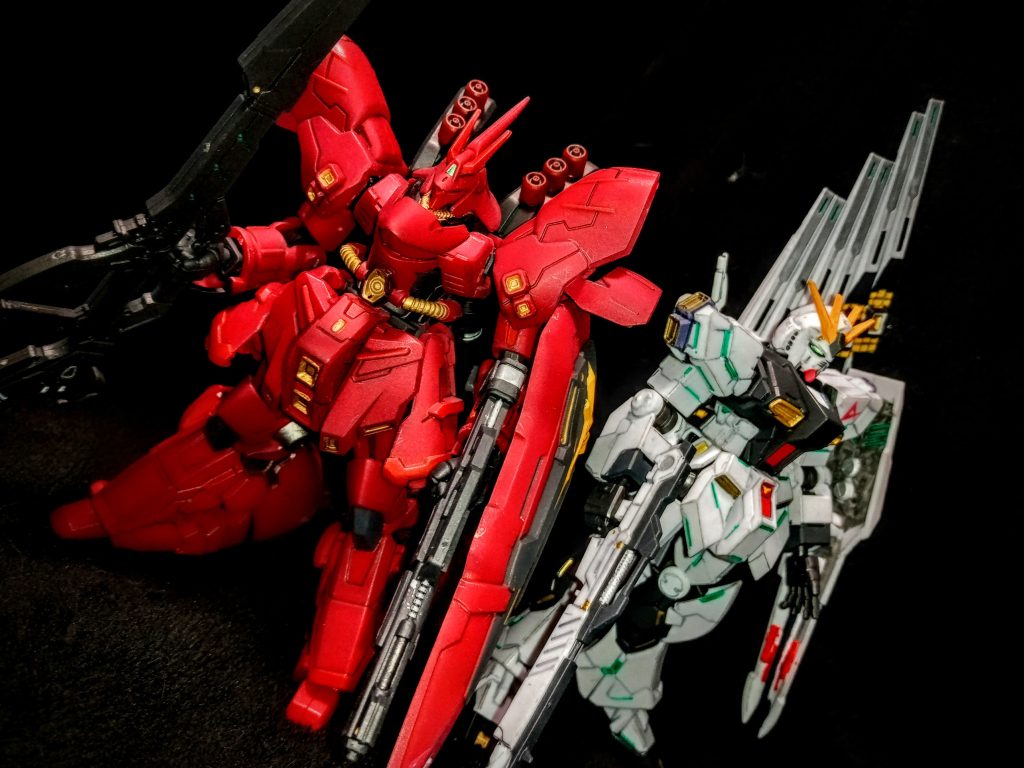 GフレームFA  νガンダム & サザビー–4枚目/制作者：かむ。(kamudesu)