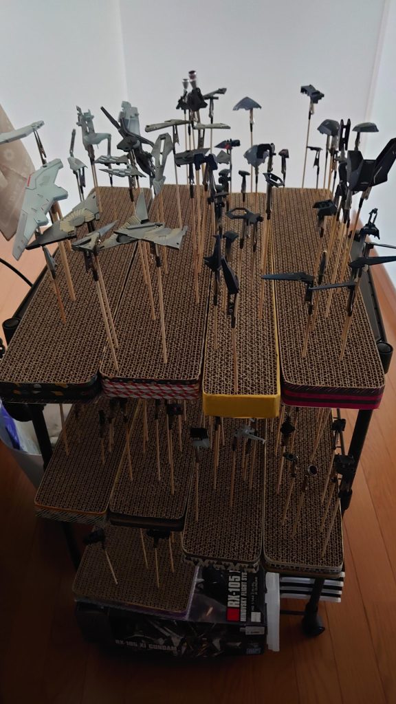 塗装◎パーツ管理が大変でした