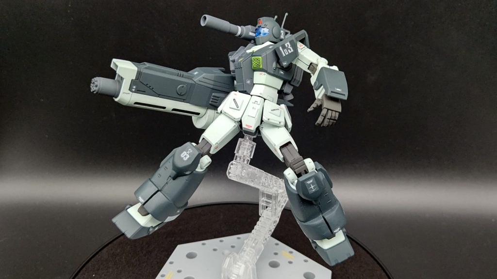 フレームランチャーとその派生武装はガンダムタイプが装備することが多いので珍しい組み合わせになりました。