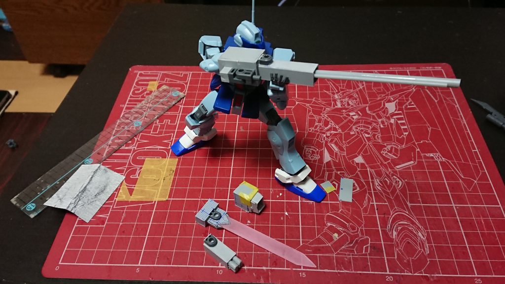 メインのスナイパーライフル制作途中とりあえず形から