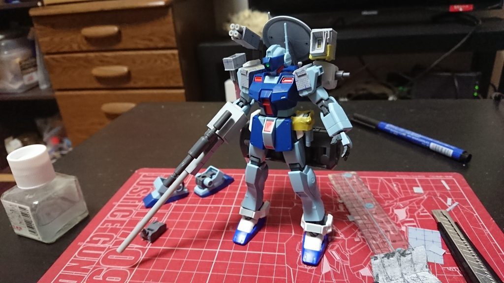 肩の追加装甲やバックパックの改修