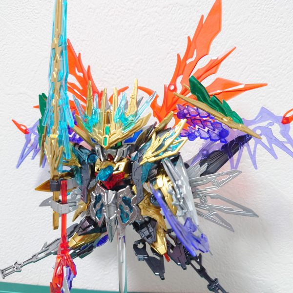 SD 三国創傑伝 天覇曹操ウイングガンダム＋ダークグラスパードラゴン＋軍馬