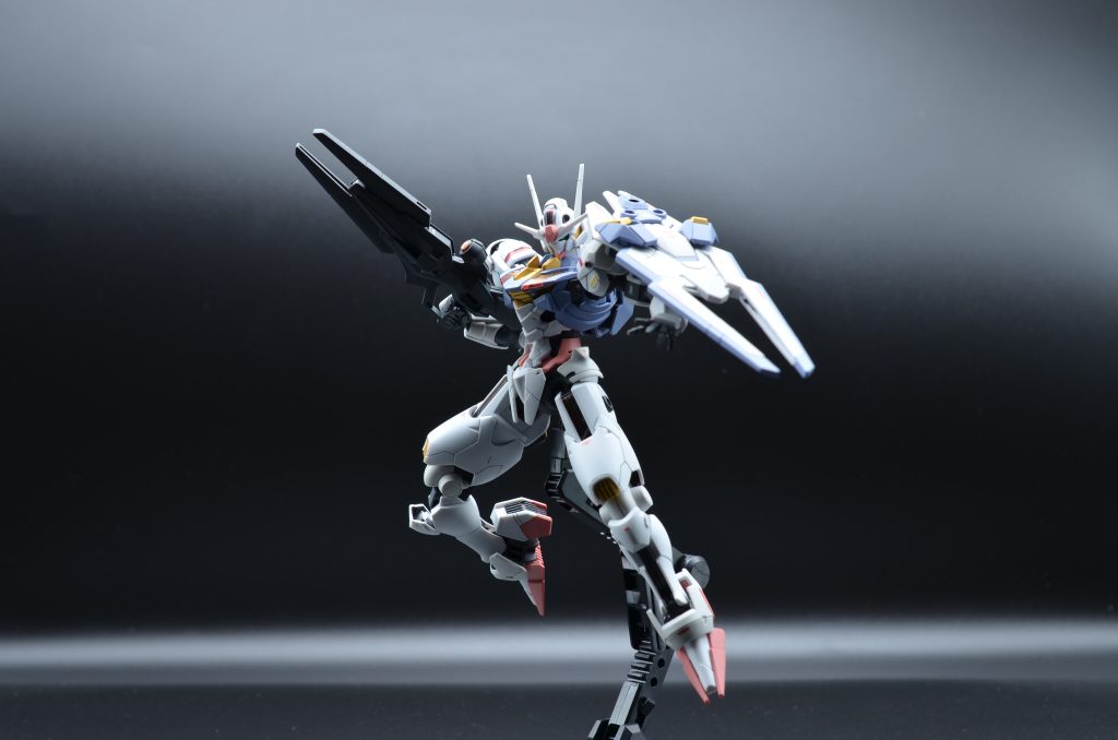 ガンダムエアリアル+フライトユニット–2枚目/制作者：@shun_plastic