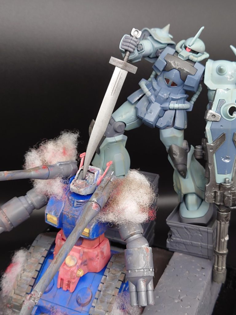 震える山のガンタンクを襲撃するノリスパッカードの印象的なシーンをジオラマ再現してみました!