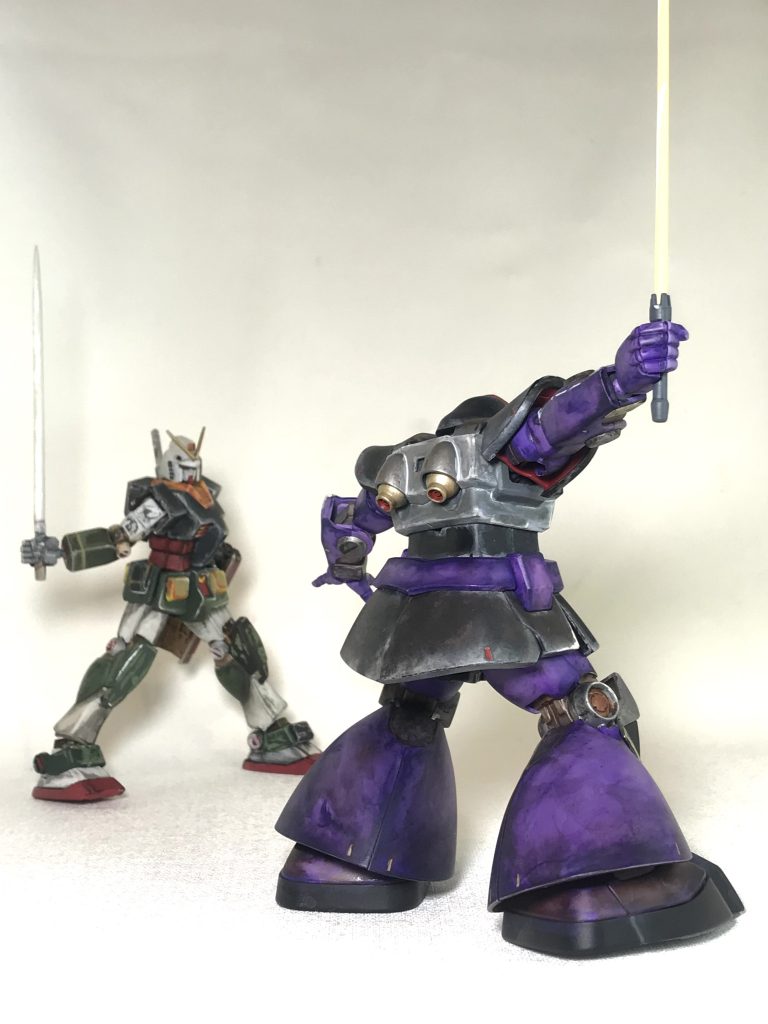 ドム目線ポスターでは見れないドム目線。これも立体化した時の楽しみのひとつです。