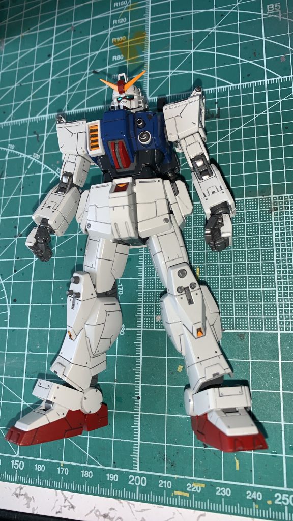 クリア塗装前の状態です。大好きな機体なので、頑張って作りました😊個人的には大満足です。見てくださりありがとうございました🙇♂️