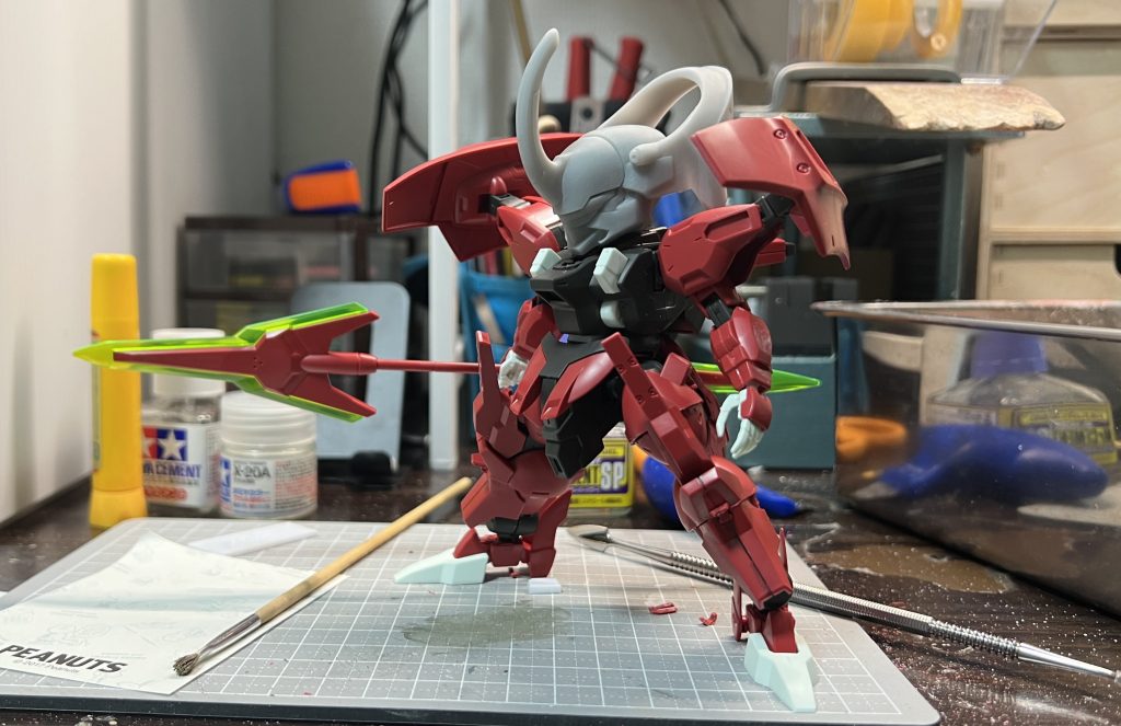 短縮した箇所を接着