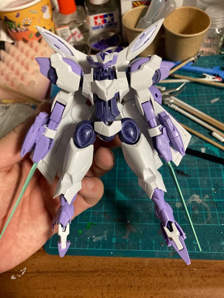 素組み状態、なぜか手持ち（笑）