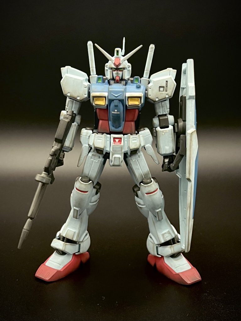 今回やりたかったのは初登場時の夜戦時のカラーリングでした。少し水色がかったホワイトが印象深かったのです。