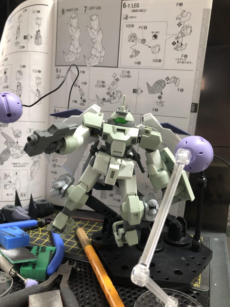 対GUNDフォーマット用の有線型ポッド装備型。こちらも良かったけど、ポッドはキュベレイに使いたかったので断念。もしキュベレイで使わなかったら作るかも。