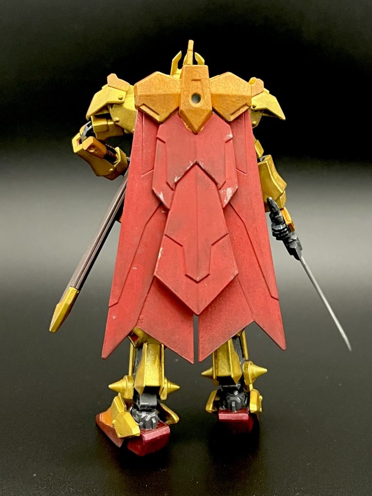 マントはジャスティスナイトのものを拝借して長さを延長しています。