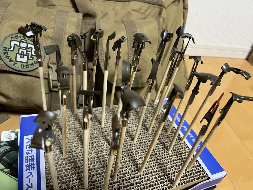 ガンダムマーカーエアブラシ楽しい!この時はまだヒートホーク赤です。