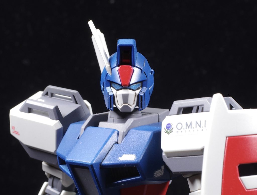 シールすらない徹底的にコストカットされたキットだったのでツインアイも塗り分け。ストライクダガーってツインアイだった事を今年初めて知りました…。