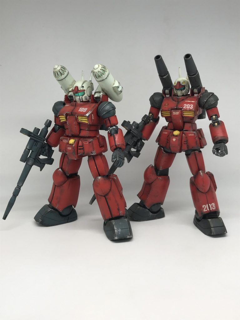 Reviveと比較Reviveも今風でカッコ良いけど、古い方もアニメに登場してたガンキャノンって感じでカッコ良いですね〜みなさんはどちらのガンキャノンが好みでしょうか?私はどちらも好きです😊(笑)↓ Revive版はこちらの投稿をご覧くださいhttps://gumpla.jp/hg/1232444