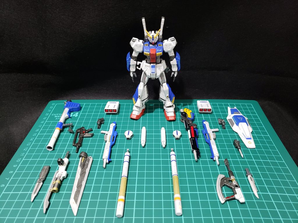 トリスタン自体がアレックスをジャンクパーツで改修した機体という設定なので、ビルドパーツやジャンクでさらに装備を強化して全ての男子が好きな機体に仕上げました。