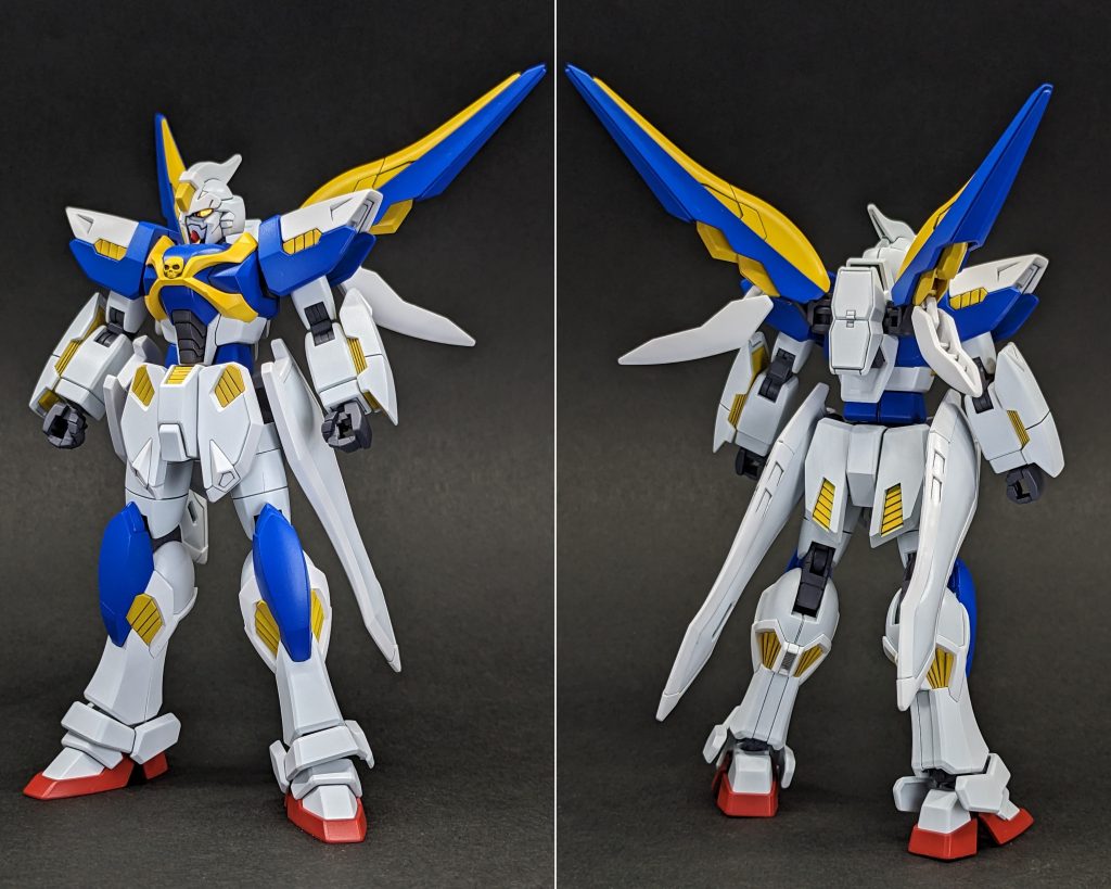 素体状態。カラーリングはV2ガンダムをイメージ