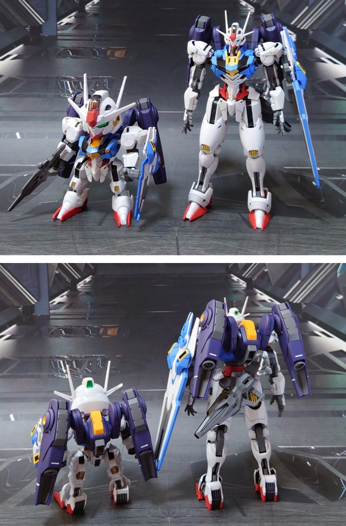 フライトユニットとMSへの接続はHG共通規格なので、SDEXエアリアルにも取り付け可能。