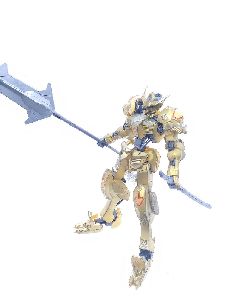 ガンダムバルバトス「ゴールドインジェクションカラー」–3枚目/制作者：かえる