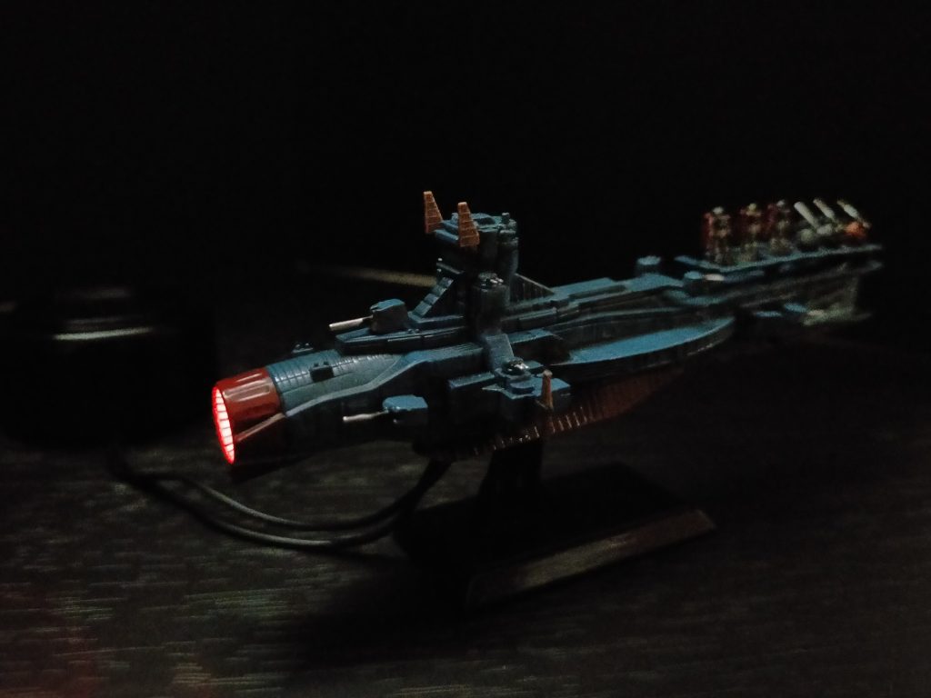 暗転してLED点灯時