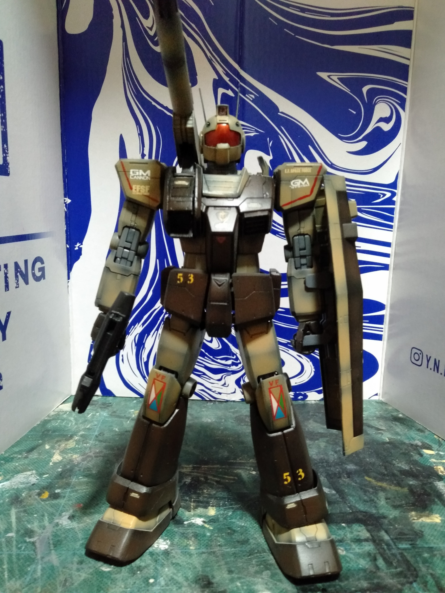 MG ジム・キャノンアフリカ戦線仕様 ONEWARYEARガンダム改造B-CULBジム 