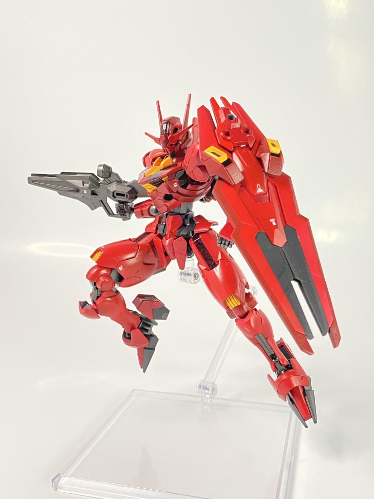 HGガンダムエアリアル Blood Red .ver–3枚目/制作者：一之瀬パズひこ（@pazuhiko_1）