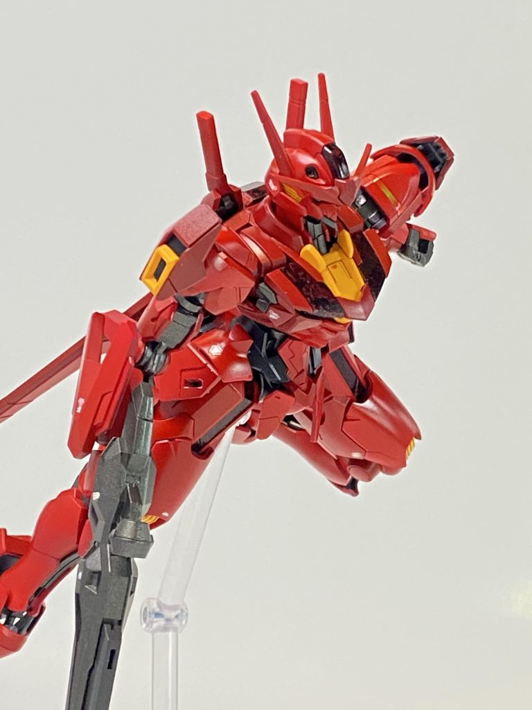 HGガンダムエアリアル Blood Red .ver–2枚目/制作者：一之瀬パズひこ（@pazuhiko_1）