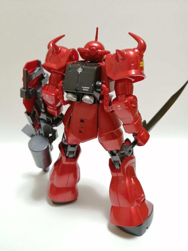 メタリックカラー全塗装・デカール貼り付け・光沢トップコートで仕上げました。