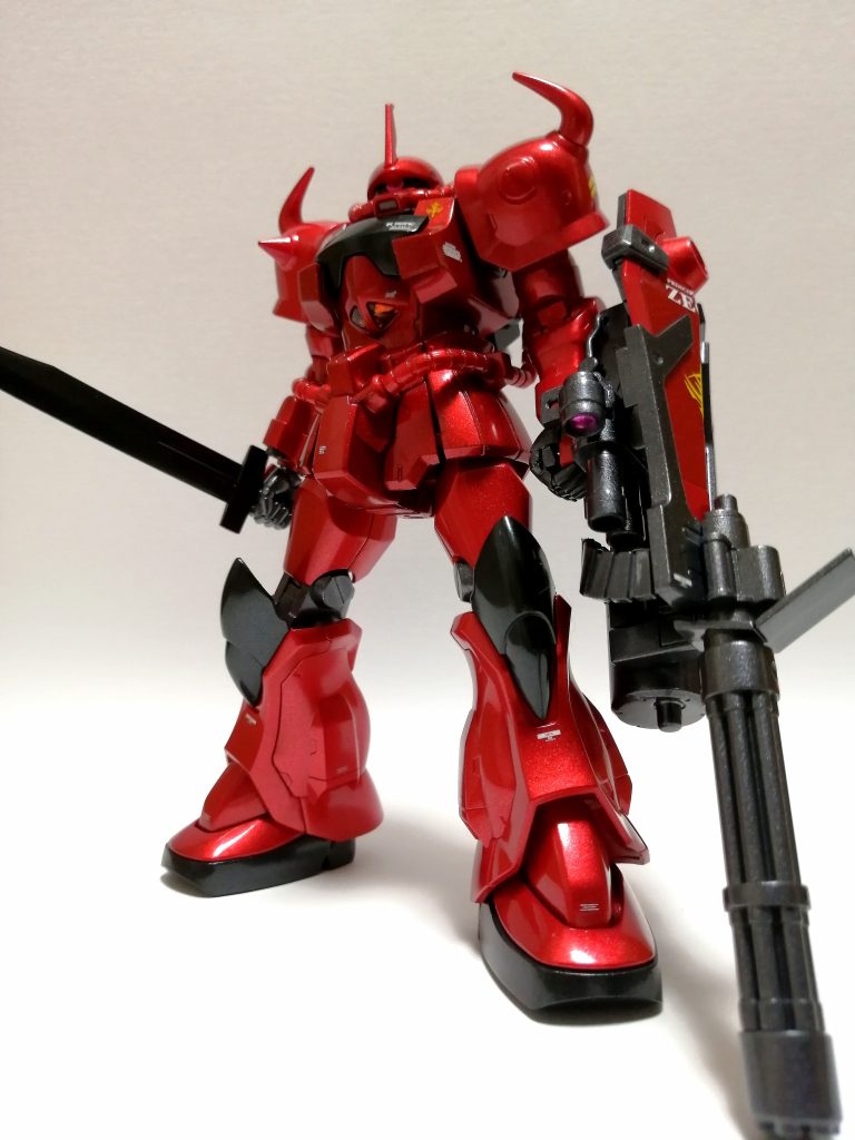 メインの赤色はメタリックレッドを使いましたが、元の普通の赤色と濃い赤色が自然に普通と濃いメタリックレッドになりました！