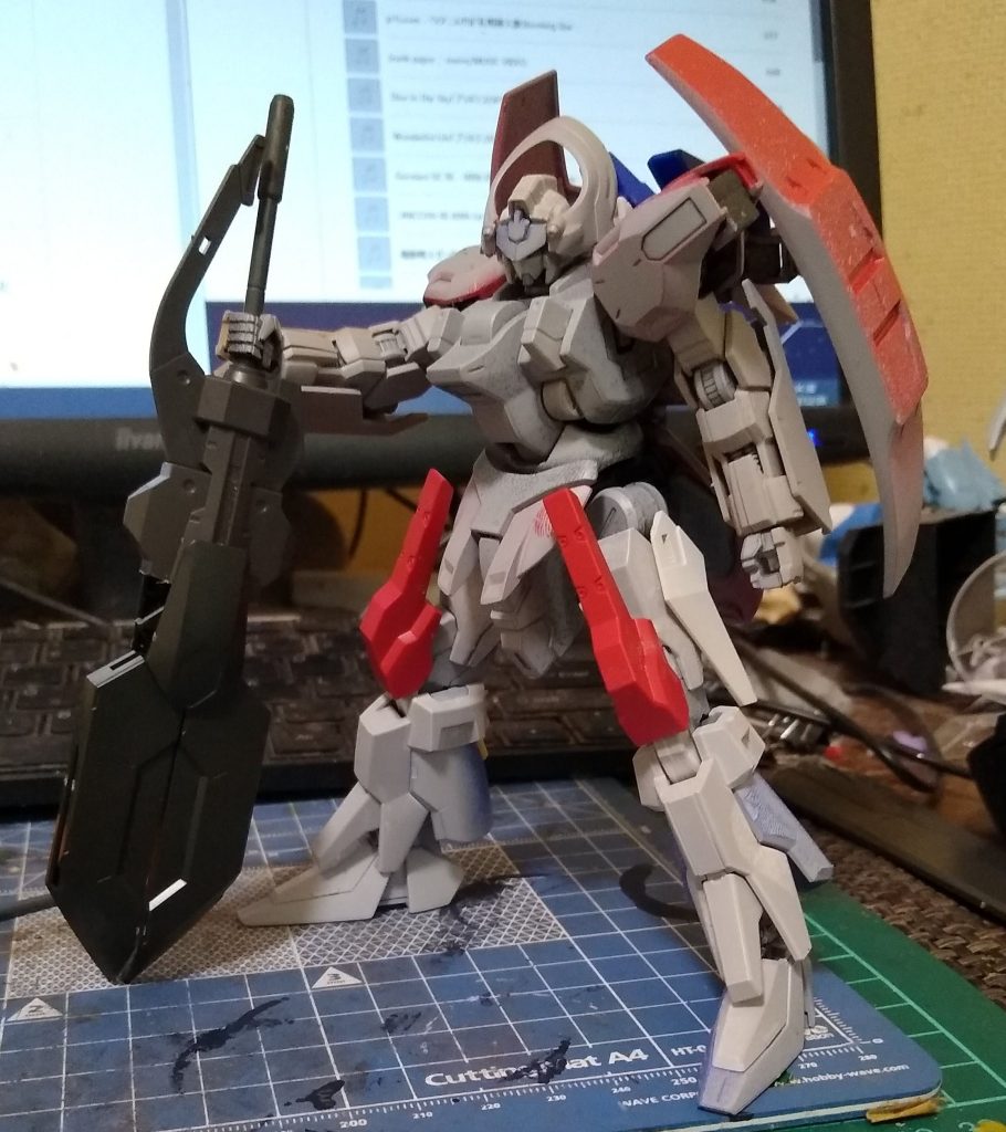 そして謎武器の作成。シュバルゼッテの決めのポーズをどうしてもやりたかっかたので。