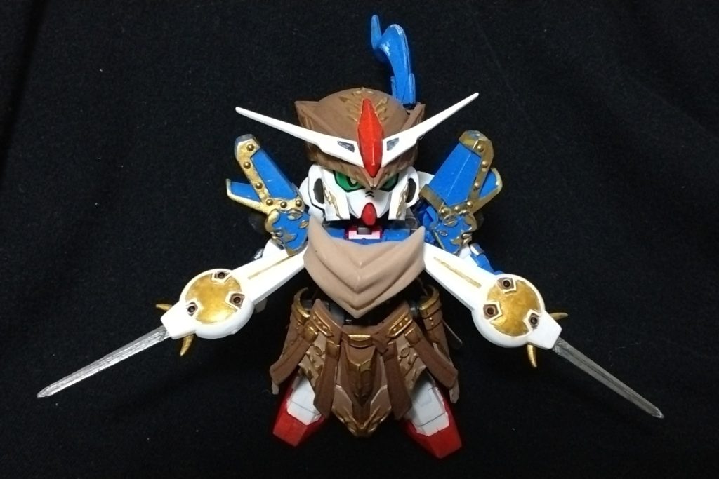 ポン付けなので双剣の合体ギミックも残っています。腕に取り付けるギミックも追加しようかな…