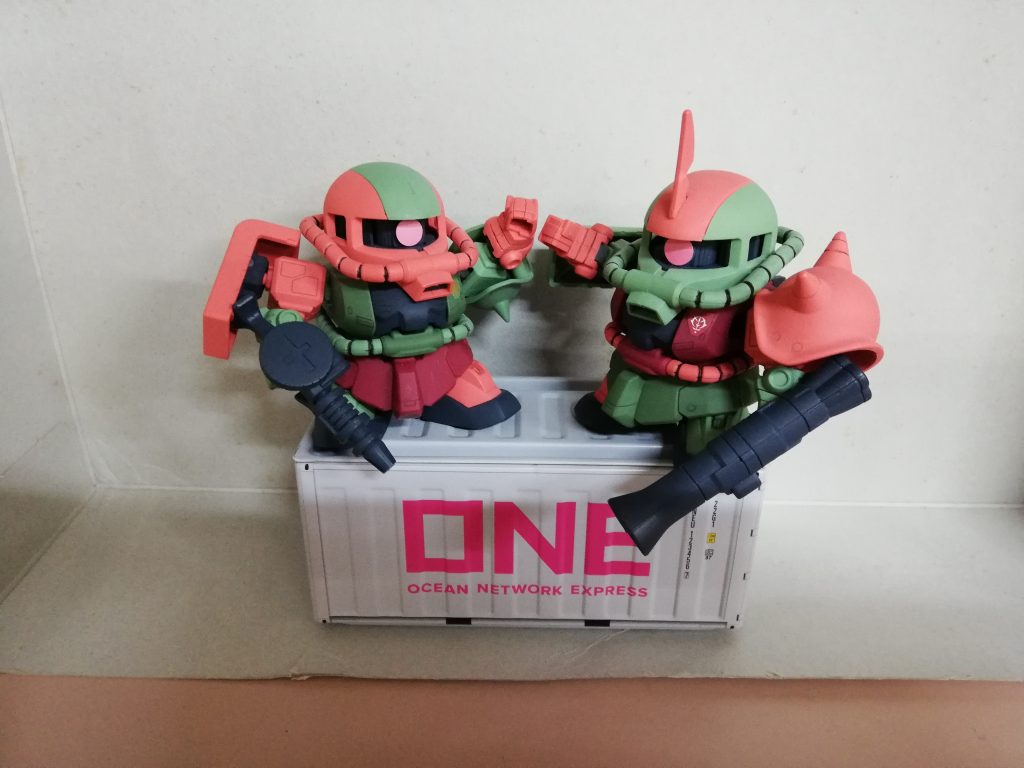 SD ザク兄弟　阿吽–3枚目/制作者：dafune