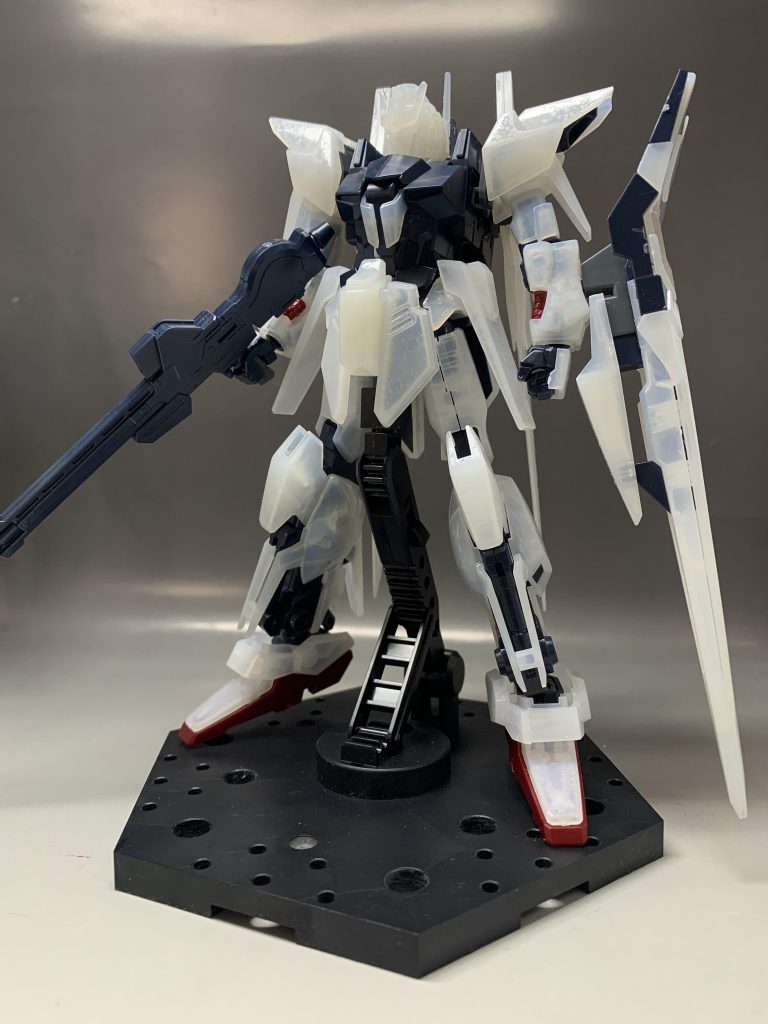 この後見事にパーツがもろくなっていろんなところ破損しました。その部分はサヨナラし百万式のパーツに差し替えました