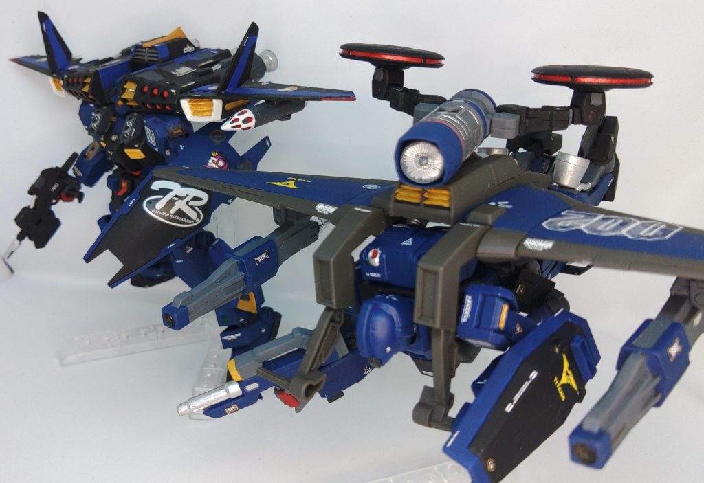 本機は以前に作ったジムクゥエルインターセプトカスタムの護衛兼僚機として作成しました。