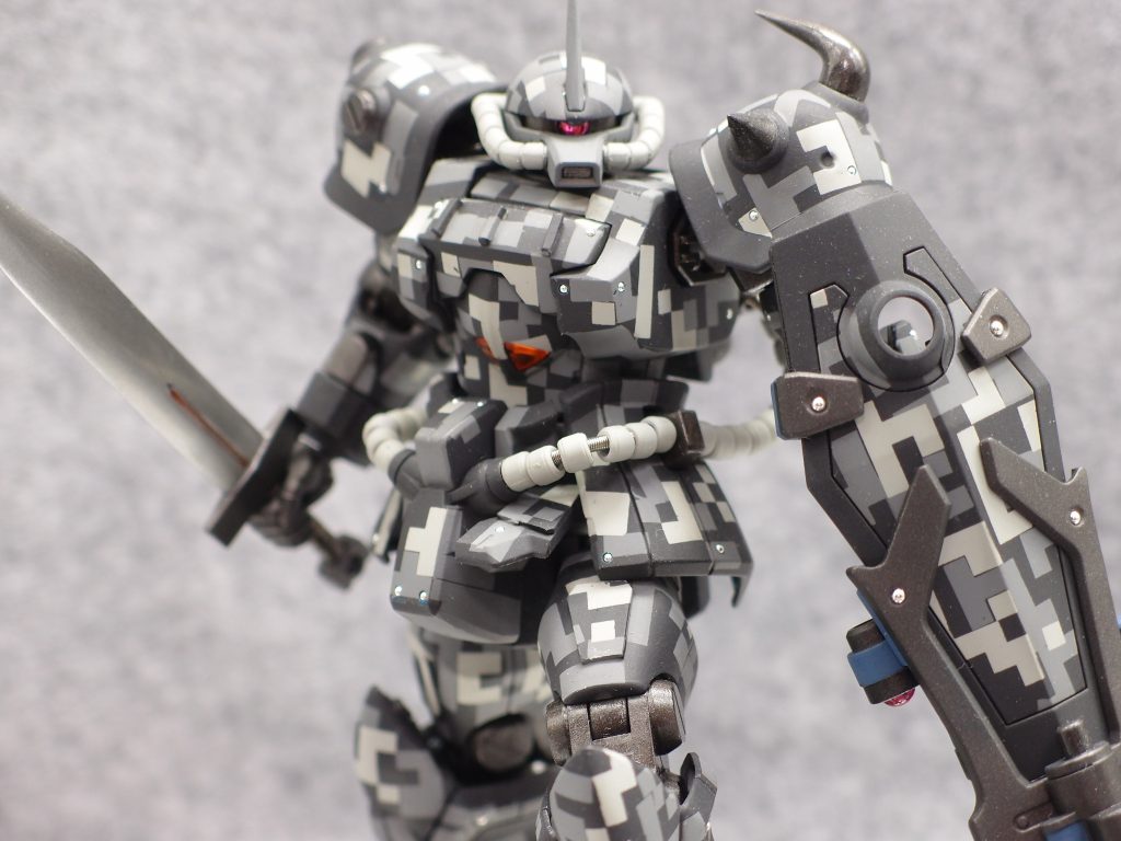 もちろん、ガトリングシールドもドット迷彩です。