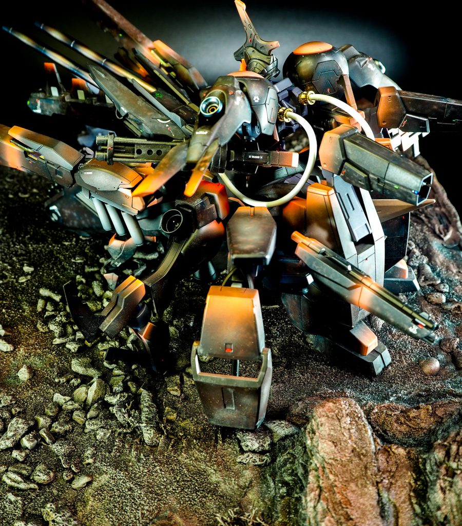 全方向対応できるように、武器を取り付けてます😆