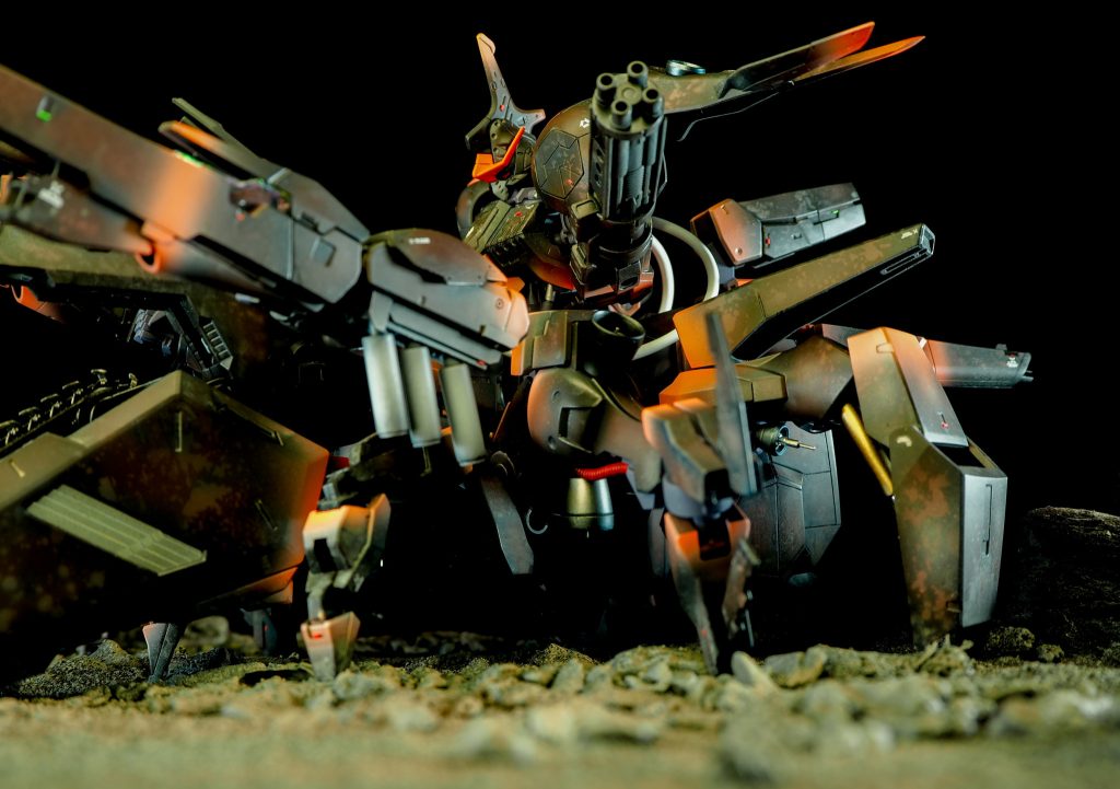 武器はジャンクパーツ等を合わせてスクラッチしました😆