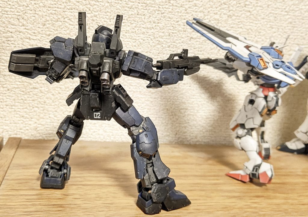 たまには背面も。