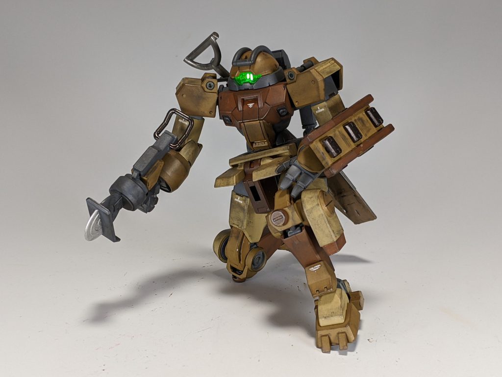 シールドはとりあえずジャイアントガトリングのパーツそろそろ使いたいなぁ…という気分でとりあえずつけてしまったので詳細な設定はないのですがまぁシールドです。作業のときに役立つのでしょう。