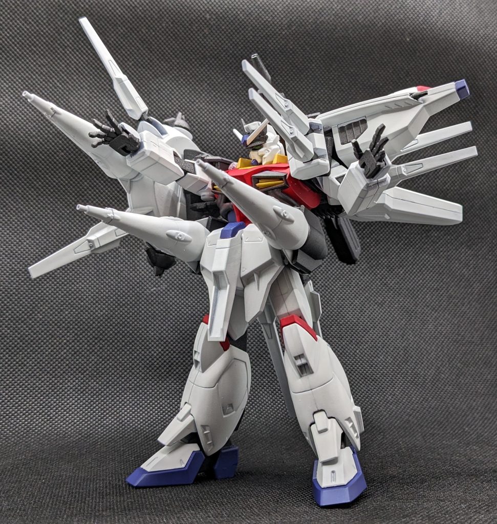 ドラグーン正面展開。もはや人型どこいった?な状態ですがこれがやりたくて作ったようなものなので、これで良しと言う事で。