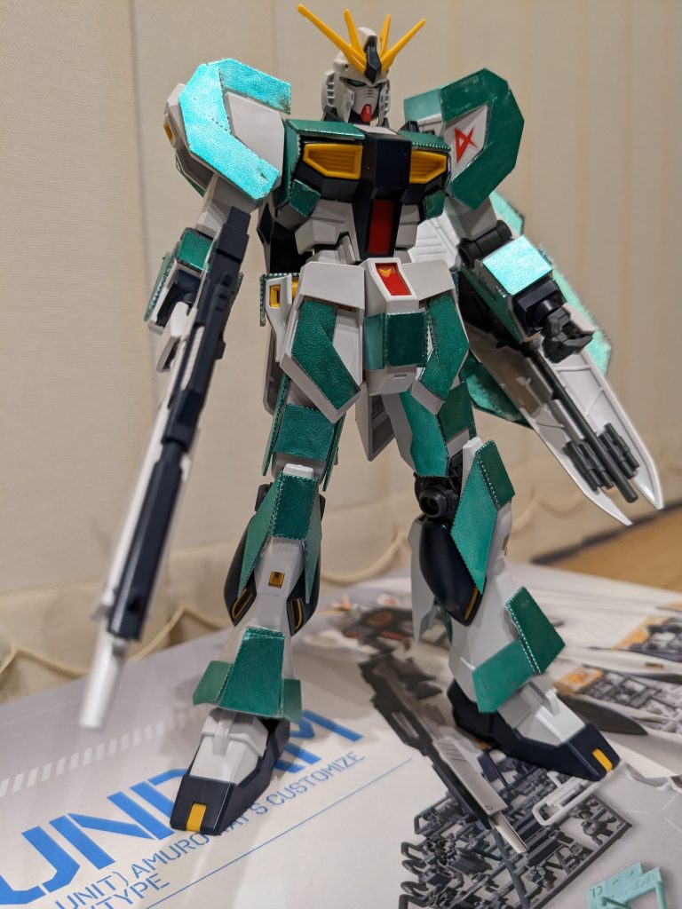 以上、νガンダムC装備でした。もちろん、全て取り外しできる親切設計でやらせていただいております（笑）ご覧いただきありがとうございました！