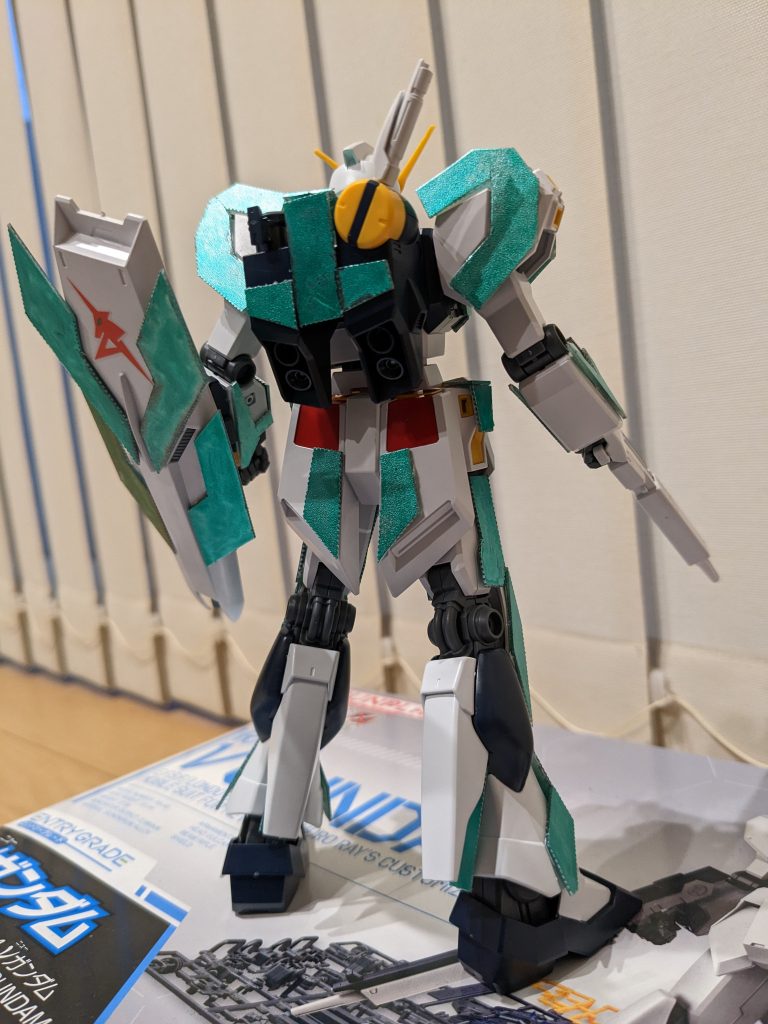 背中はこんな感じ。バックパックもイメージに沿ってやってみました。