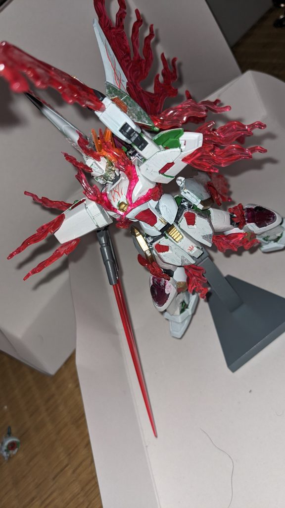 チャールズヘルフレア、起動！！！ただの炎エフェクト、だがそれでいい……(本当はエフェクト塗装したかった)