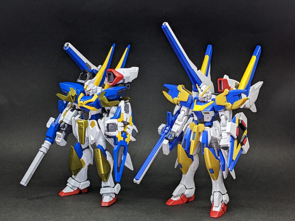 V2ガンダムアサルトバスターとの2ショット。我ながら、なかなかの再現度だと思います