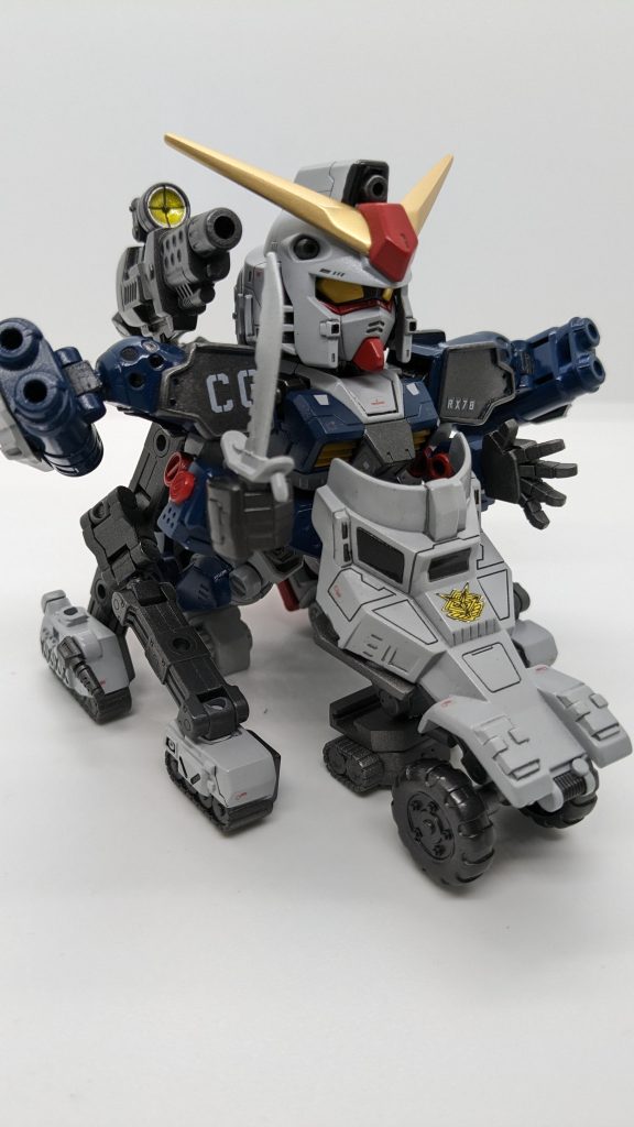 最後、おまけ！偶然生まれた謎のキャプタンク！特に意味は無い！ご覧いただきありがとうございましたー！以下、被害状況と制作工程なので興味のある方は続けてご覧ください！