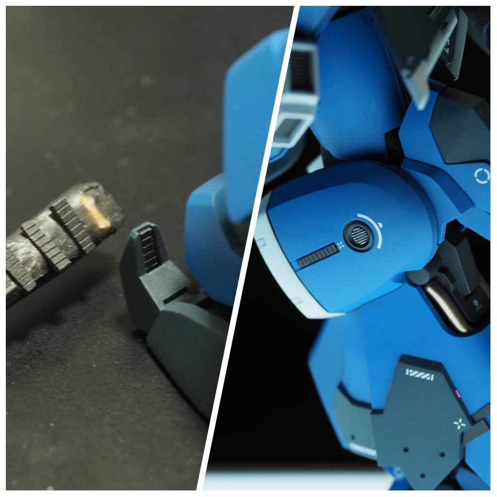 今回はエッチングパーツやプラ板・プラ棒を使った「貼るディテール」を多用しています。エバグリのカーサイディング板などが使い勝手が良かったです。