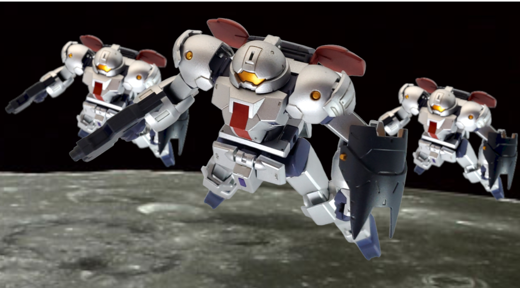 少数が生産され、お嬢様の親衛隊としてその任を果たしている。さらに一部の噂では本機のゴールドタイプも確認されているという。そしてかなり先の未来、本機と似たような見た目のMSが確認されるのはまた別のお話…