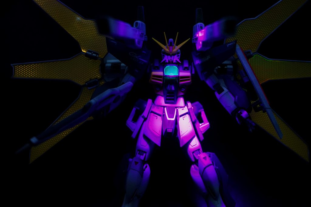 ブラックライトでツインサテライト発射直前風。 